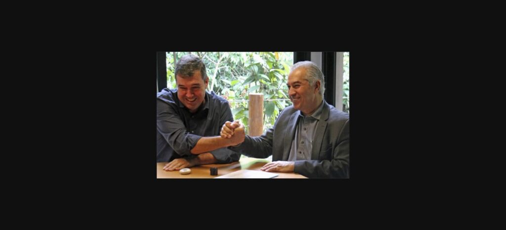 Ex-governador Reinaldo Azambuja e governador Eduardo Riedel, aliados do PSDB em MS